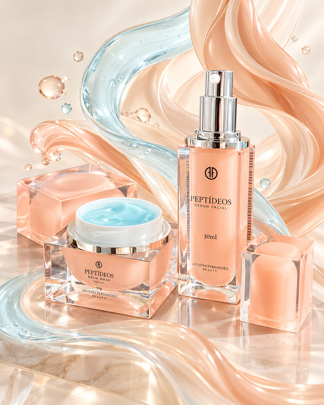 GHK-Cu Peptídeo de Cobre - Balm + Sérum Gel