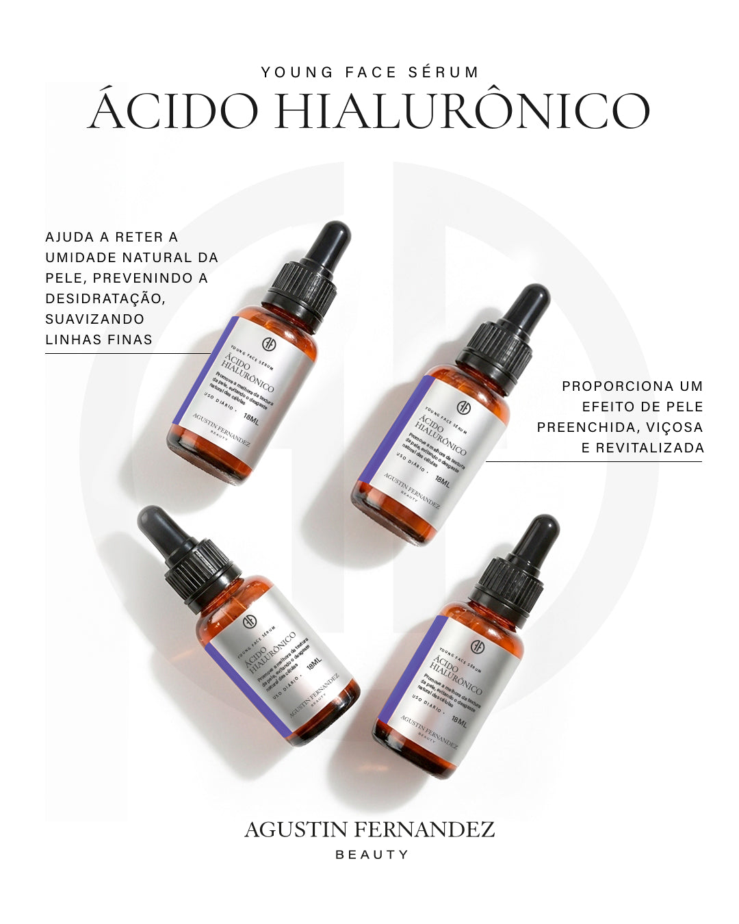 Kit 4 UNIDADES Ácido Hialurônico