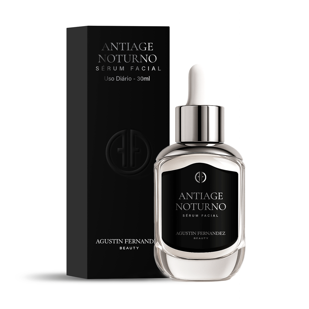 SÉRUM ANTIAGE NOTURNO 40+ Blend de Ácidos - Renova, Nutre, Ilumina e Estimula a Produção de Colágeno