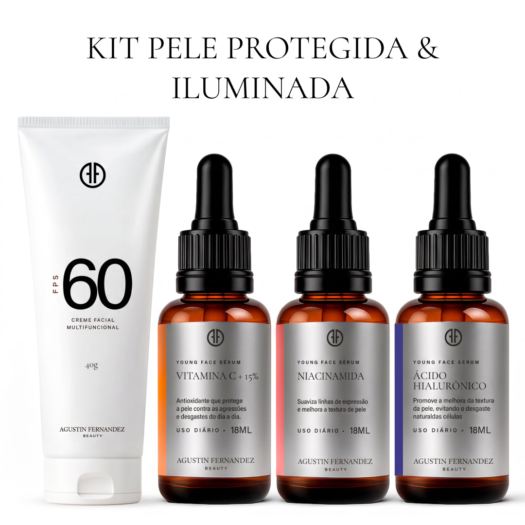 KIT PELE PROTEGIDA E ILUMINADA